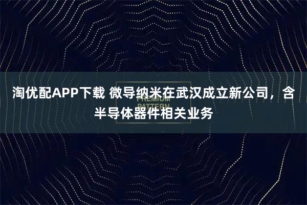 淘优配APP下载 微导纳米在武汉成立新公司，含半导体器件相关业务